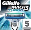 Gillette Mach3 Turbo - 5 Stuks - Scheermesjes