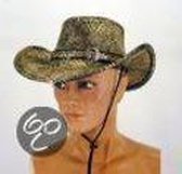 Western Cowboy hoed volwassene lederlook slangen print goud