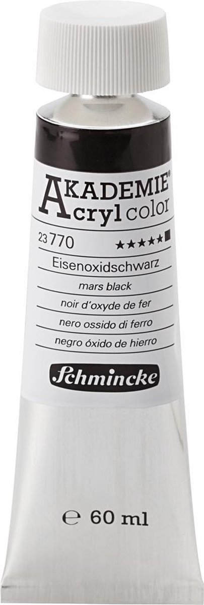 Schmincke AKADEMIE® Acryl color, opaque, 60 ml, mars black (770)