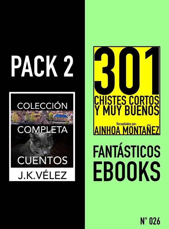 Pack 2 Fantásticos ebooks, nº026. Colección Completa Cuentos y 301 Chistes  Cortos y... 