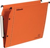 Esselte Orgarex Laterale Hangmap - 15 mm bodem - A4 - 25 stuks - Oranje - Voor Thuiswerken - Ideaal Voor Thuiskantoor
