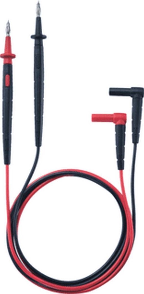 testo 0590 0011 Veiligheidsmeetsnoerenset Stekker 4 mm Testpunt, Banaanstekker 4 mm 1.22 m Zwart, Rood 1 stuk(s)