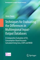 Developments in Input-Output Analysis - Techniques for Evaluating the Differences in Multiregional Input-Output Databases