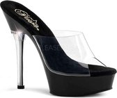 Pleaser Mules à talon -41 Chaussures- ALLURE-601 US 11 Noir