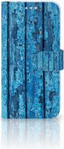 Huawei P20 Pro Bookcase Hoesje Wood Blue