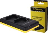 "PATONA Dual Quick-Charger f.Olympus Li-50B, Li50B"