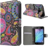 Samsung Galaxy J1 Fashion wallet agenda hoesje