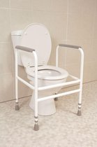 Toiletkader wit- breedte van 43 cm