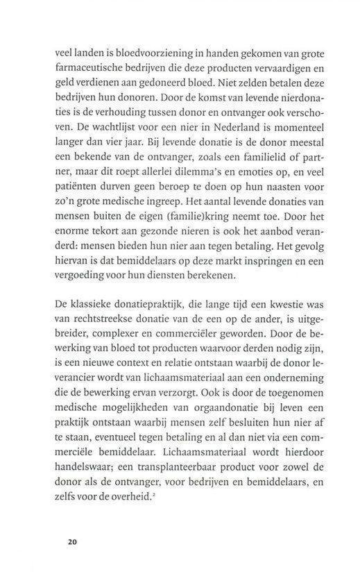 Pagina 25 met tekst over bloeddonatie en de regulering ervan in Nederland.
