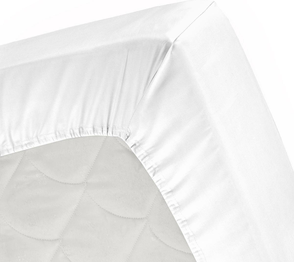 Kayori stretch split-topper molton hoeslaken - Wit