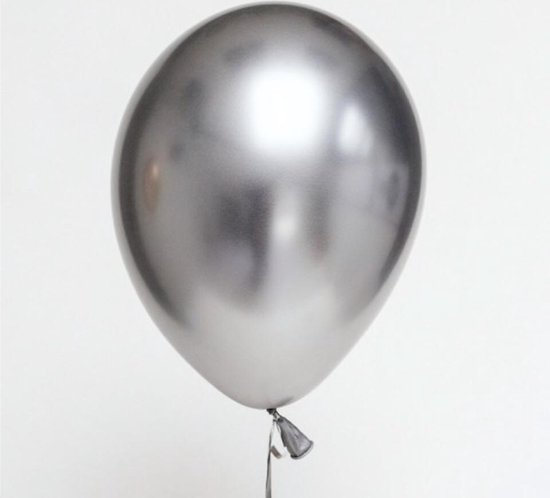 Ballons Chrome Luxe - Ballon Argenté - Chrome Argent Métallisé