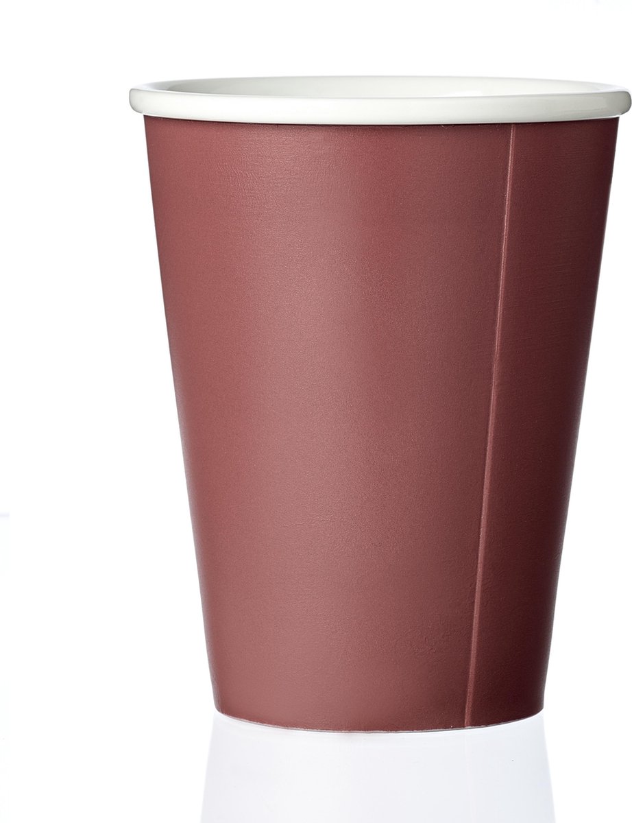 Viva Scandinavia Anytime Andy Papercup Thee - Porselein - 320 ml - Nordic brick