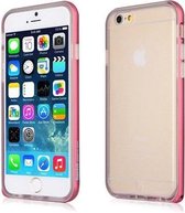 Baseus Aluminium/TPU Backcase iPhone 6(s) - Rood/Roze