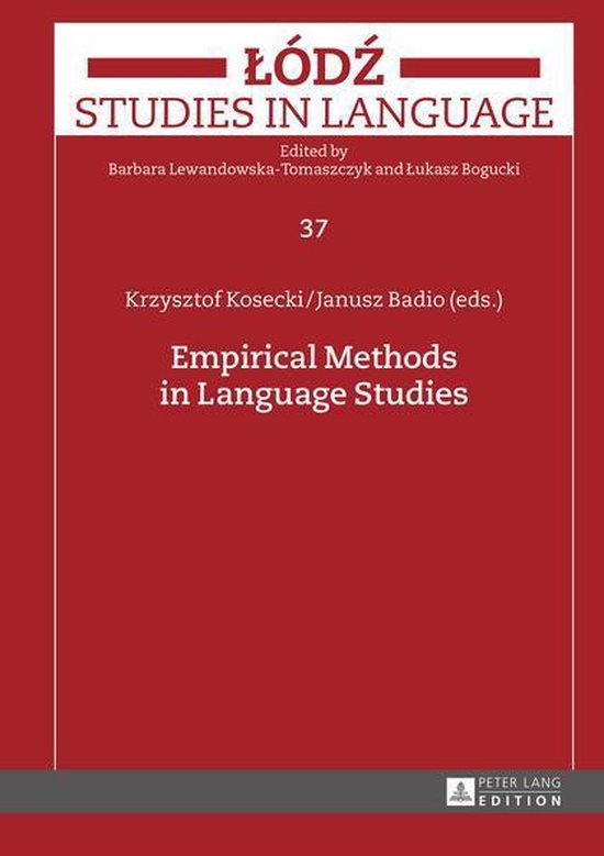 Lodz Studies in Language 37 - Empirical Methods in Language  ... - cover