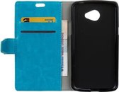 Celltex wallet case hoesje LG K5 blauw