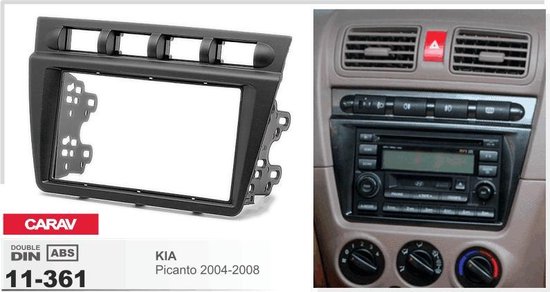 Bluetooth autoradio navigatie systeem KIA Picanto 2004-2008 inclusief frame  Audiovolt... | bol.com
