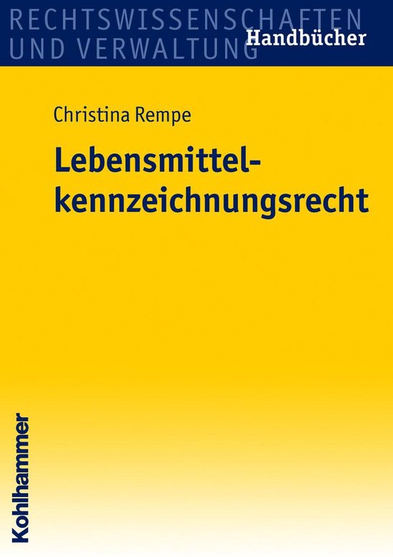 Lebensmittelkennzeichnungsrecht - cover