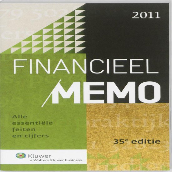 Cover van het boek 'Financieel memo / 2011 / druk 1' van T. Bondt