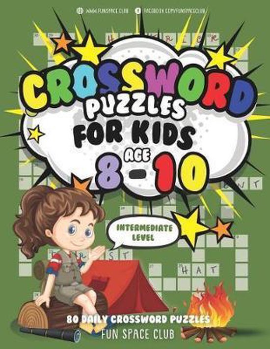 Crossword and Word Search Puzzle Books for Kids- Crossword P ... - cover