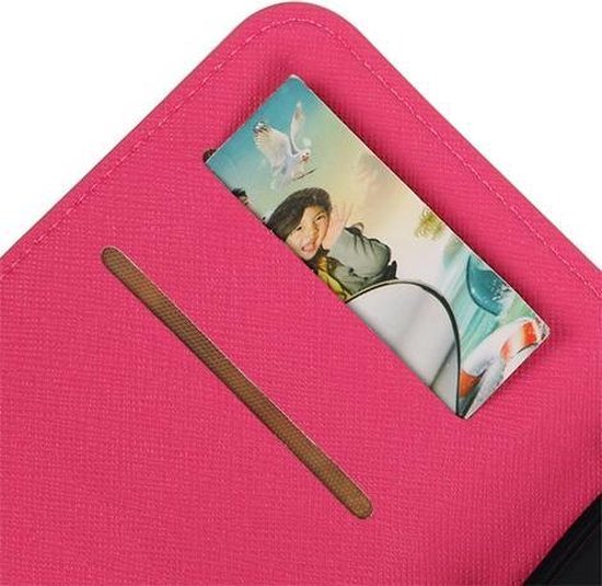Etui Portefeuille TPU Rose Samsung Galaxy J5 Type Book Cover HM Book