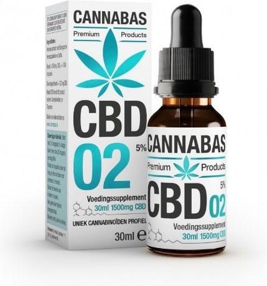 CBD olie 5% – 1500mg -30ml met Biologische Hennepzaad olie Cannabas 02