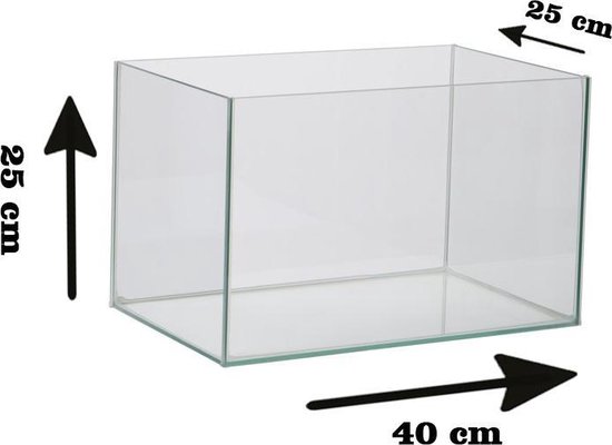 Beperkt juni aansporing Waterhome Volglas Aquarium - 25L - 40 x 25 x 25 cm | bol.com