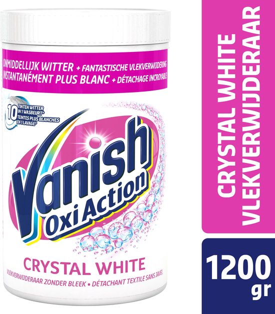 Vanish Oxi Action Crystal White Poeder - Voor witte was - 1.2 kg