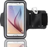 Sport armband hardloop hoesje voor Samsung Galaxy S6 - Zwart