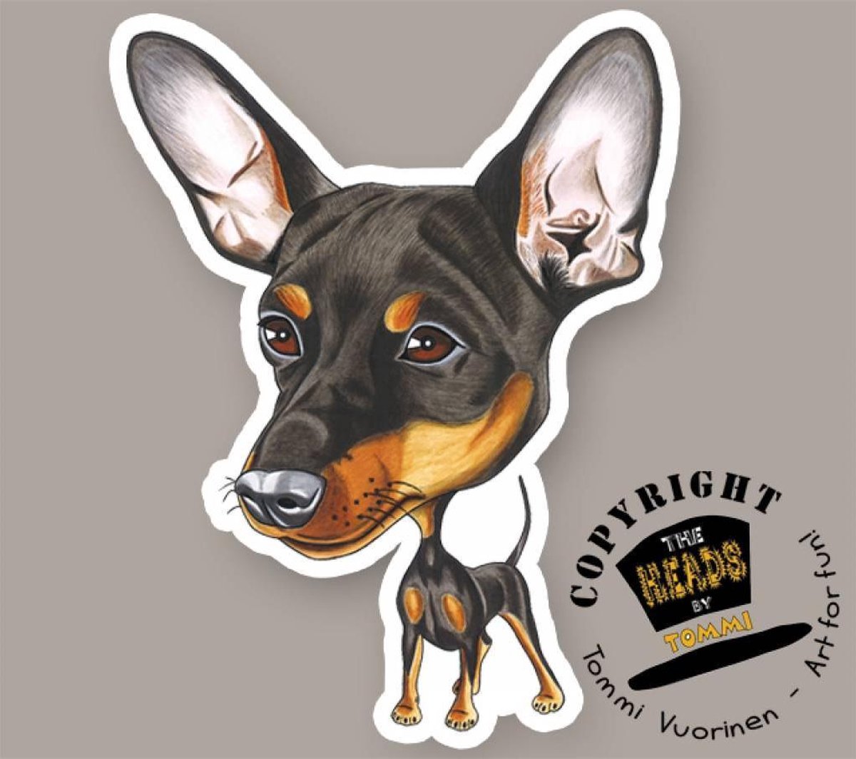 Magneet Hond Miniature Pinscher