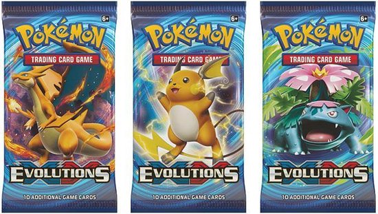 eetbaar experimenteel streepje 3 pakjes Pokemon TCG Evolution Pokemon Kaarten | Games | bol.com