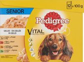 Pedigree maaltijdzakjes - hond - Senior - natvoer - 4 x 12 x 100g