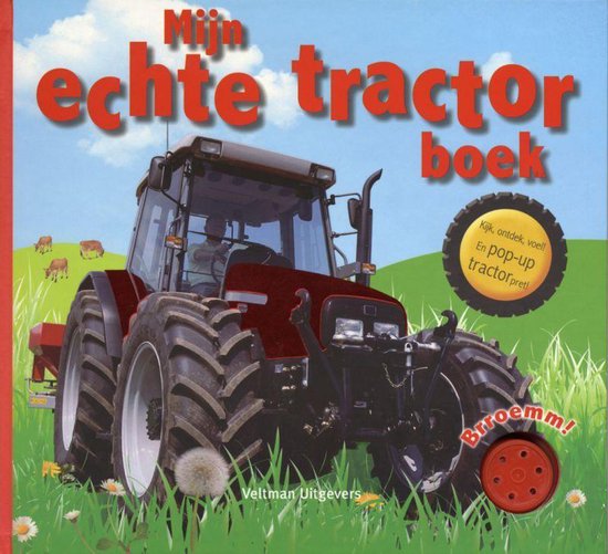 Cover van het boek 'Mijn echte tractorboek' van Dawn Sirett