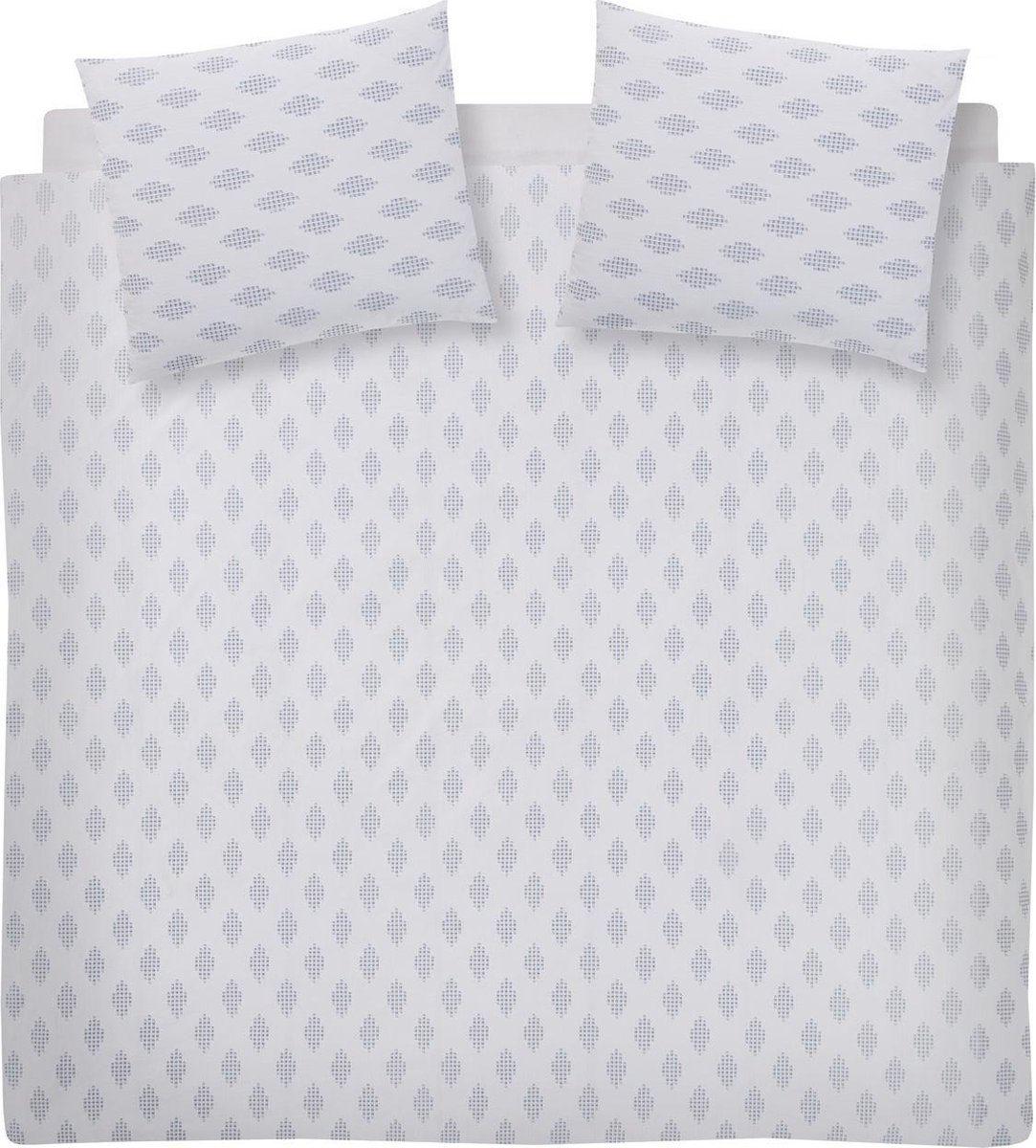 Damai Taki Dekbedovertrek - Katoen - Lits-jumeaux - 260x200/220 cm - White