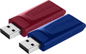 Verbatim Slider Clé USB 32 GB rouge, bleu 49327 USB 2.0