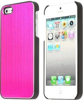 Aluminium Geborsteld Roze iPhone 5/5S Case