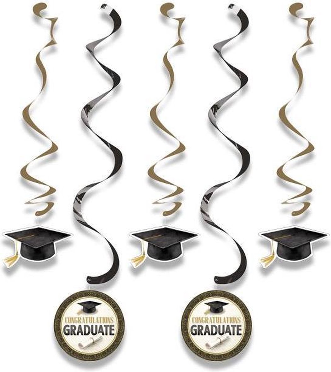 Handdecoratie Classic Graduation (5st)