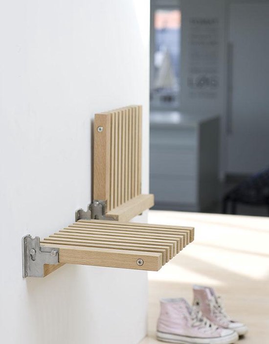 Bamboe Opvouwbare Kruk, Houten Badkamer Douchekruk Thuis Draagbare Opklapbare Douchestoel, Scheren Douche Voetsteun voor Volwassen Thuis Badkamer Antislip Hurkkrukken(#1