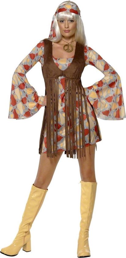 Daarbij reptielen exotisch Jaren 60 Groovy Hippie jurk | Maat S ( 36 - 38 ) | bol.com