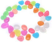 50x Leuke Pebbles aquarium stenen Glow in the dark | Multicolor | decoratie