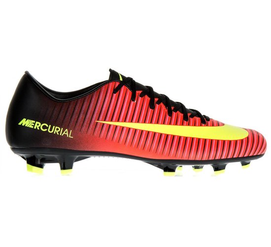 Nike Mercurial Victory VI FG Voetbalschoenen - Maat 45 - Mannen - rood/geel/zwart  | bol.com