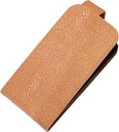 Licht Roze Ribbel Classic flip case cover hoesje voor Sony Xperia T