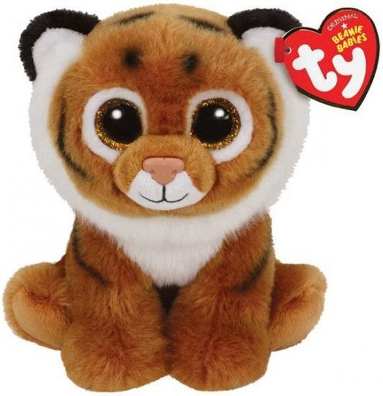 Ty Beanie knuffel tijger 15 cm | bol.com