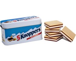 Houten knoppers in blikje