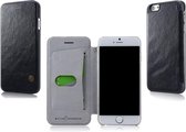 Flip hoes met Pasje  voor iPhone 5 / 5S / SE PU leather G Case boektype case hoesje Zwart