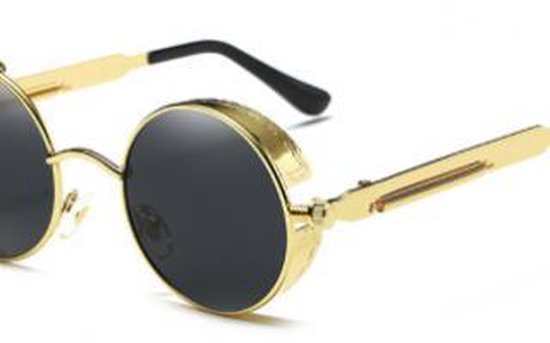 Zwart gouden ronde zonnebril | Traveler starszoo.com | bol.com