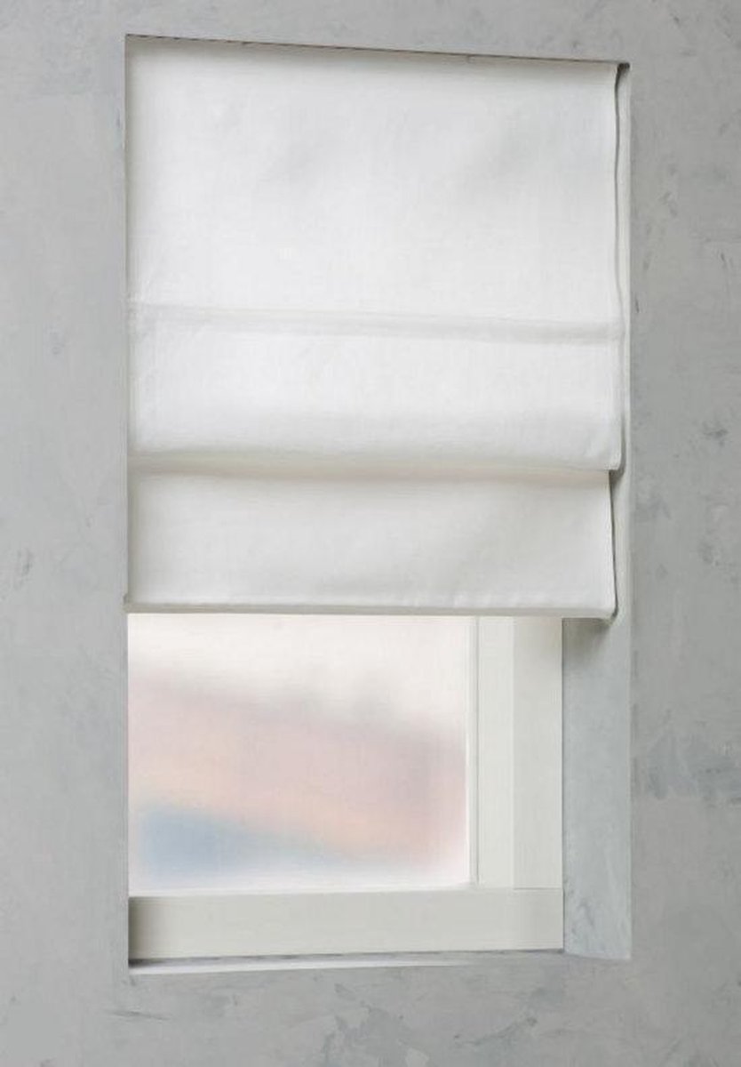 Vouwgordijn canvas White - 150x190 cm | bol.com