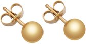 Fashionthings Knopjes Oorbellen Goud - Dames - Staal - Goudkleurig - 4 mm