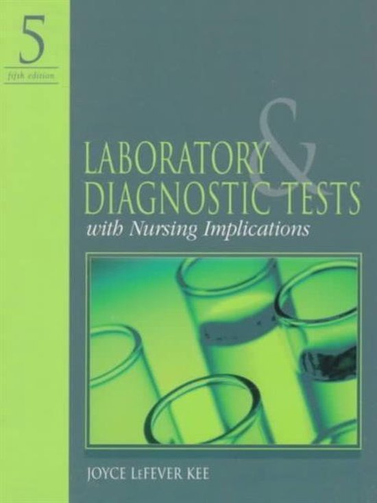 Laboratory & Diagnostic Tests, Joyce LeFever Kee 9780838555965