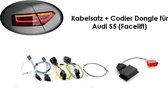 Kabelsatz + Codier-Dongle LED-Heckleuchten für Audi A5/S5 Facelift - Standard auf LED facelift