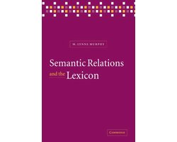 Omslag van Semantic Relations and the Lexicon